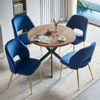 Lot de 4 chaises de salle à manger Howtai avec dossier ajouré