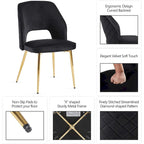 Lot de 4 chaises de salle à manger Howtai avec dossier ajouré