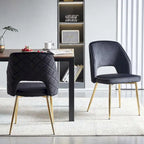 Lot de 4 chaises de salle à manger Howtai avec dossier ajouré