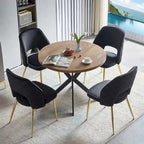 Lot de 4 chaises de salle à manger Howtai avec dossier ajouré