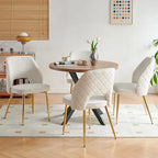 Lot de 4 chaises de salle à manger Howtai avec dossier ajouré