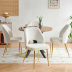 Lot de 4 chaises de salle à manger Howtai avec dossier ajouré