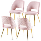 Lot de 4 chaises de salle à manger Howtai avec dossier ajouré