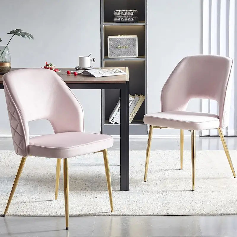 Lot de 4 chaises de salle à manger Howtai avec dossier ajouré