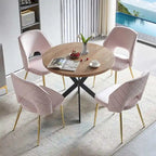 Lot de 4 chaises de salle à manger Howtai avec dossier ajouré
