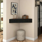 Furniture of America Sukhumi Transitional 47-inch 3-Shelf Wall-Mounted Corner TV Console