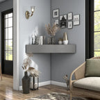 Furniture of America Sukhumi Transitional 47-inch 3-Shelf Wall-Mounted Corner TV Console