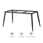Table à manger de cuisine rectangulaire blanche de 180 cm, avec plateau en marbre de pierre frittée, pieds en métal