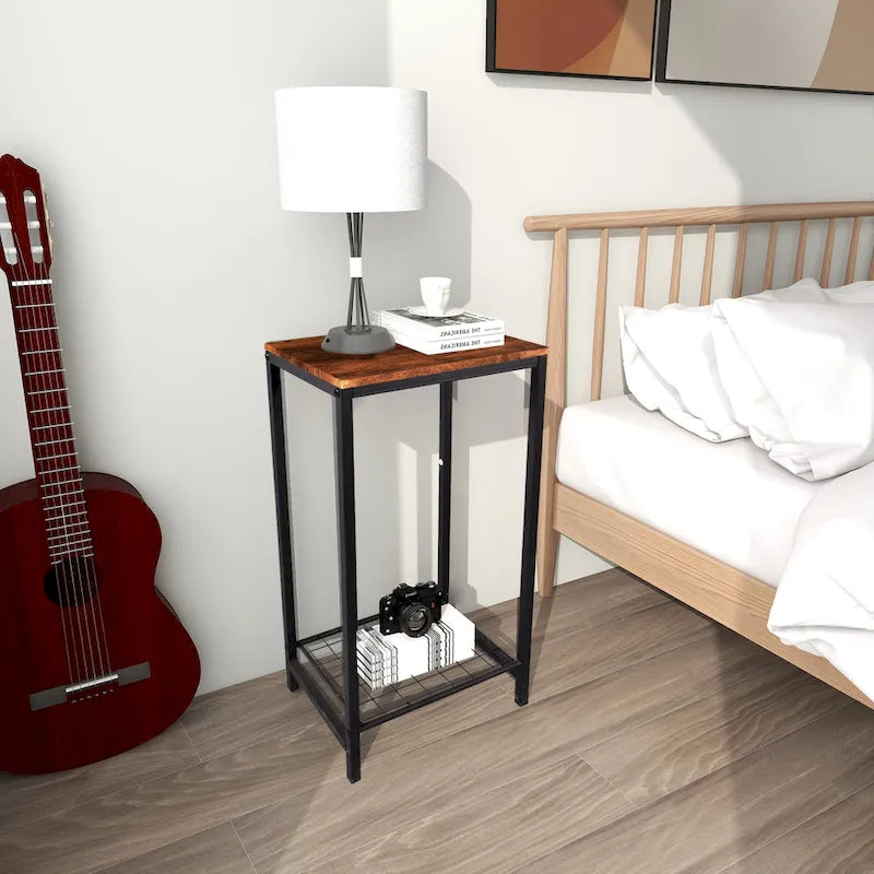 2-Tier End Table for Living Room