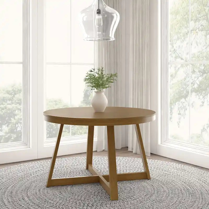 Plank and Beam Classic Solid Wood Round Dining Table - 47