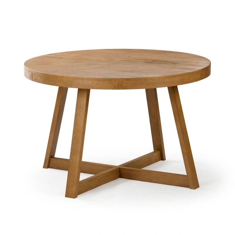 Plank and Beam Classic Solid Wood Round Dining Table - 47