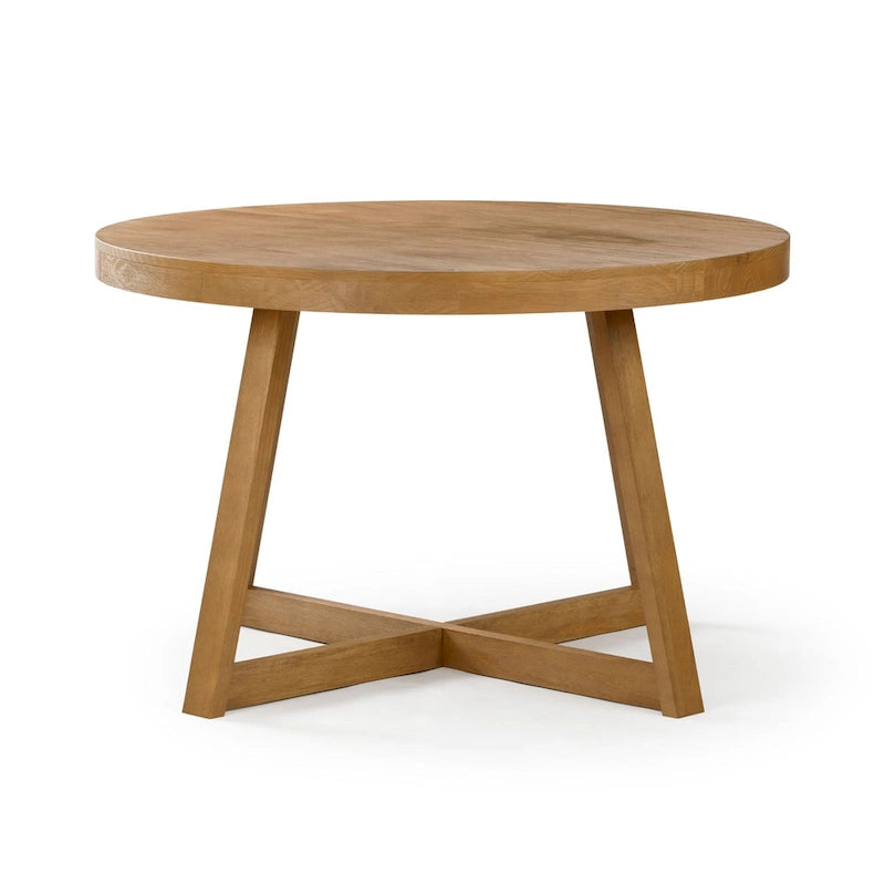 Plank and Beam Classic Solid Wood Round Dining Table - 47