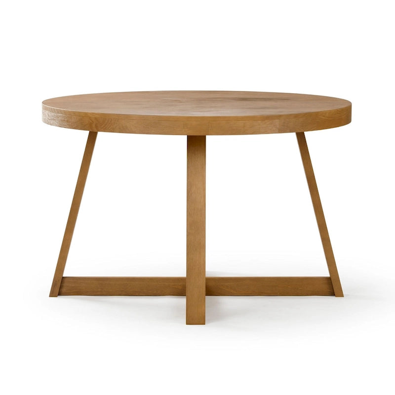 Plank and Beam Classic Solid Wood Round Dining Table - 47