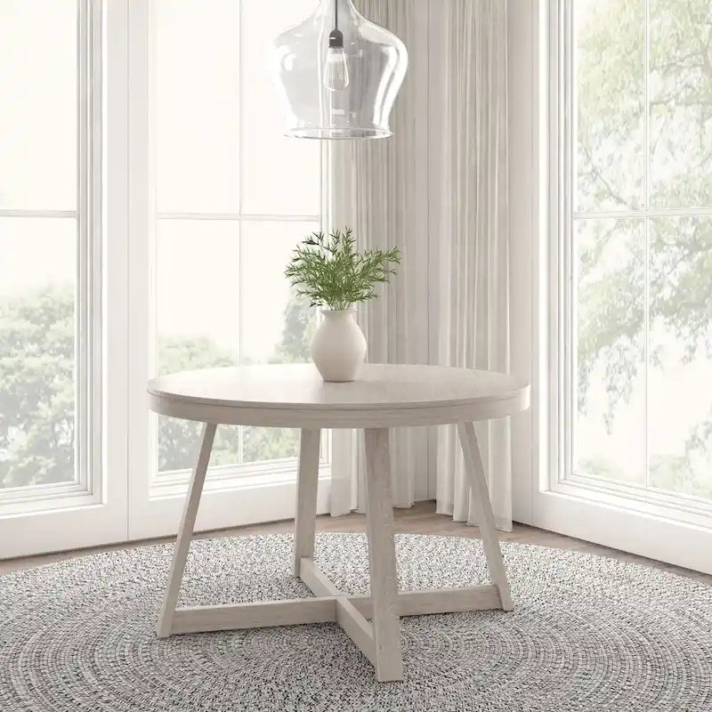 Plank and Beam Classic Solid Wood Round Dining Table - 47