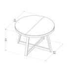 Plank and Beam Classic Solid Wood Round Dining Table - 47