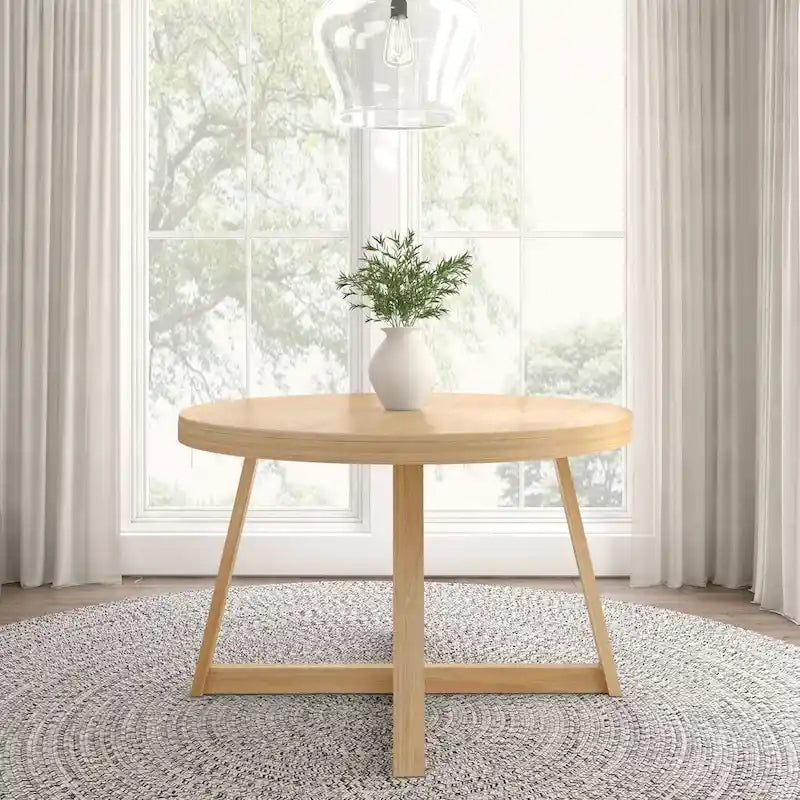 Plank and Beam Classic Solid Wood Round Dining Table - 47