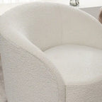 KINWELL 34 Wide Upholstered Swivel Accent Barrel Chair (Set of 2)