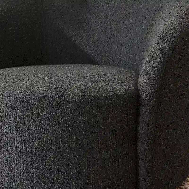 KINWELL 34 Wide Upholstered Swivel Accent Barrel Chair (Set of 2)