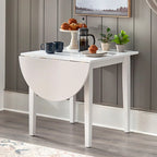 Simple Living Country Cottage Solid Wood Drop-Leaf Dining Table