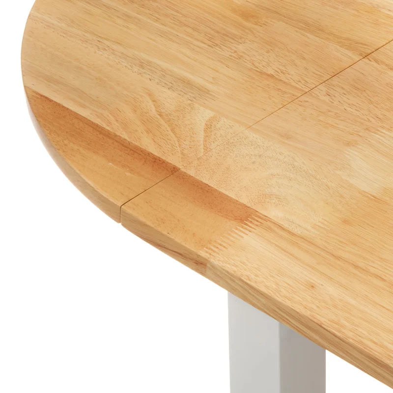 Simple Living Country Cottage Solid Wood Drop-Leaf Dining Table