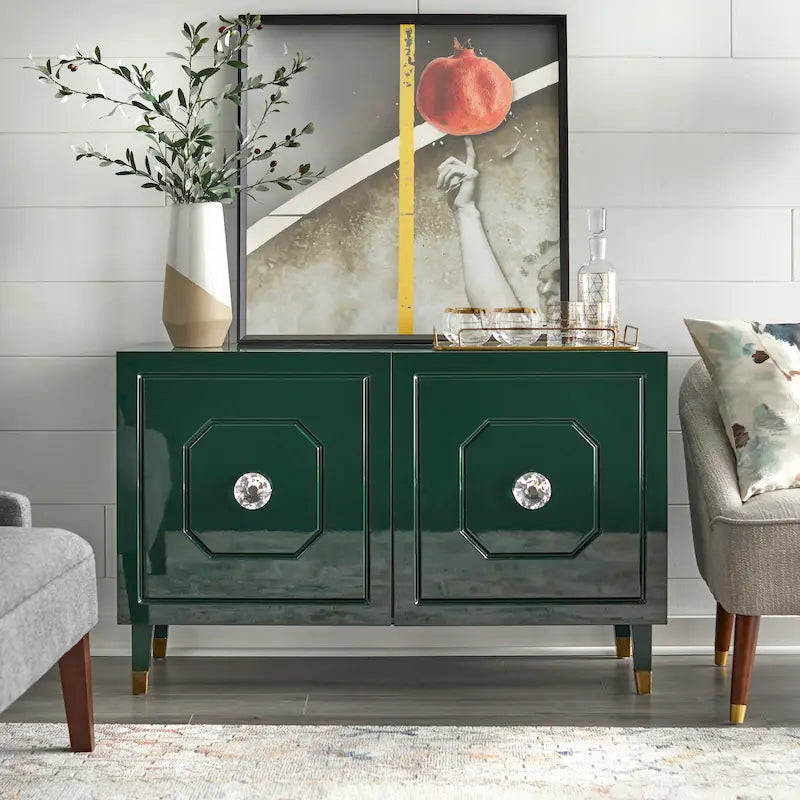 angelo:HOME Jaslene Glossy Glam Buffet/Media Cabinet