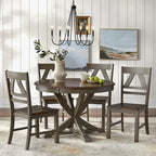 Simple Living Vintner Round Country-style Dining Table