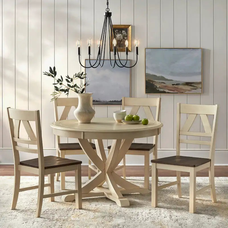 Simple Living Vintner Round Country-style Dining Table