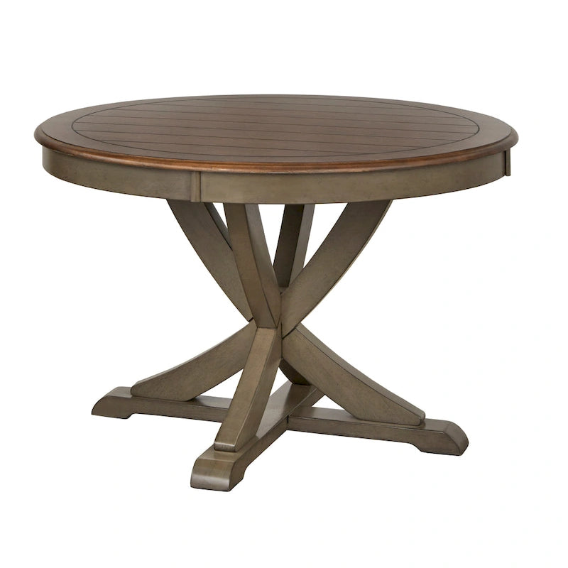 Simple Living Vintner Round Country-style Dining Table
