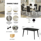 Table à manger moderne et chic CraftPorch