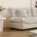 105 Modern Sanded Velvet Cloud Loveseat Sofa Sectional Couch for Living Room