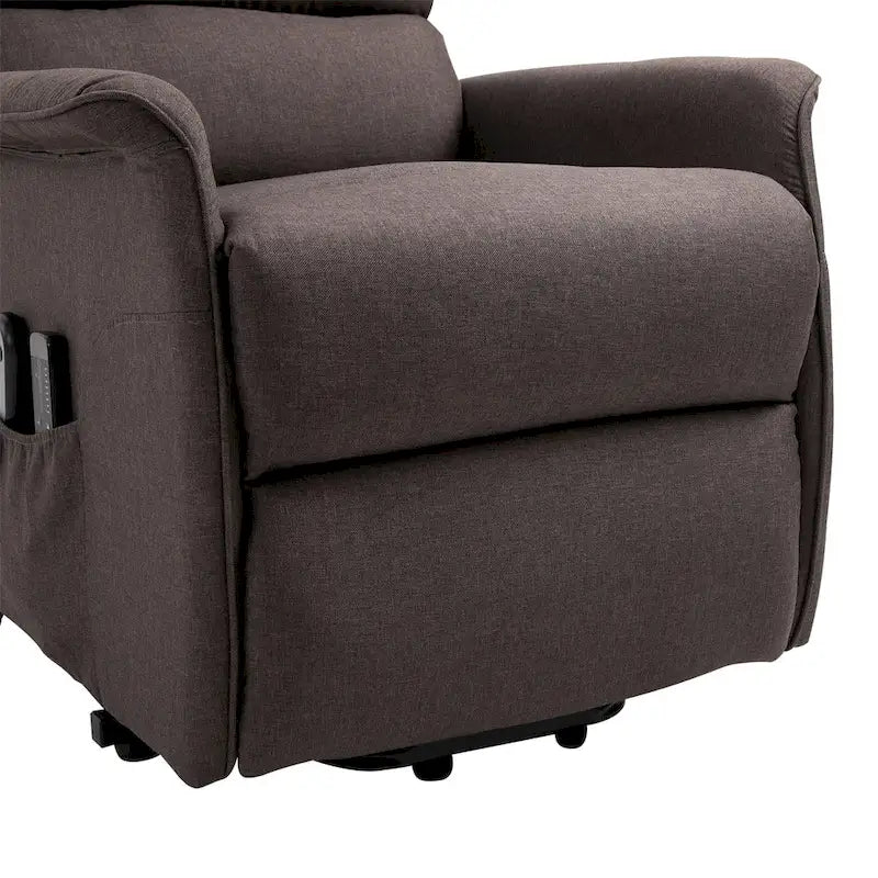 HOMCOM Electric Power Lift Recliner Massage Sofa Vibration with Remote for Elderly, Living Room Office Furniture