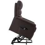 HOMCOM Electric Power Lift Recliner Massage Sofa Vibration with Remote for Elderly, Living Room Office Furniture