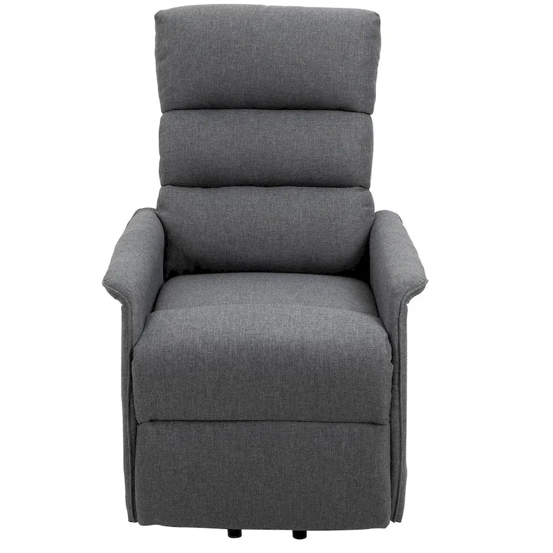 HOMCOM Electric Power Lift Recliner Massage Sofa Vibration with Remote for Elderly, Living Room Office Furniture