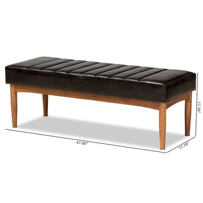 Banc de salle à manger moderne Daymond (milieu du siècle)