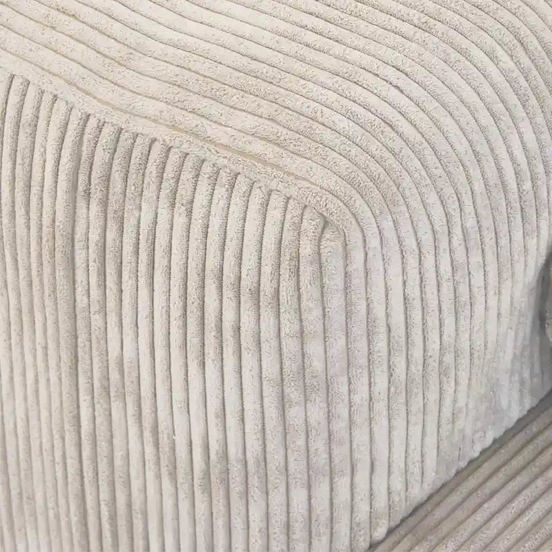 102 Oversized Corduroy Sectional Sofa Modern Wide Couch