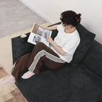 102 Oversized Corduroy Sectional Sofa Modern Wide Couch