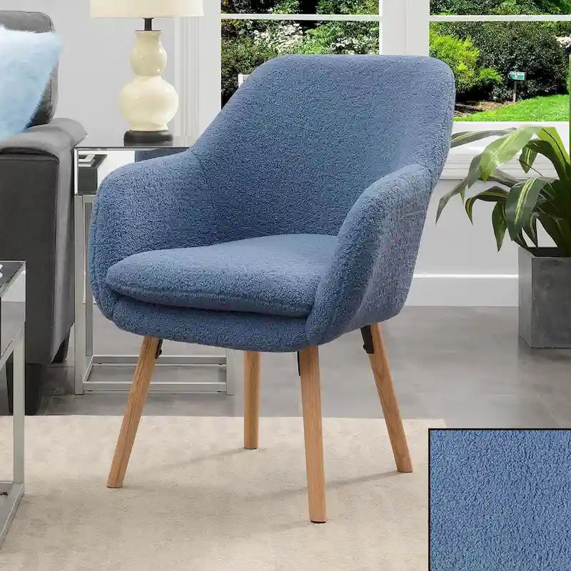 Convenience Concepts Take a Seat Charlotte Wingback Sherpa Accent Armchair