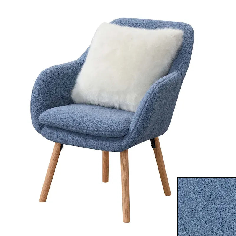 Convenience Concepts Take a Seat Charlotte Wingback Sherpa Accent Armchair