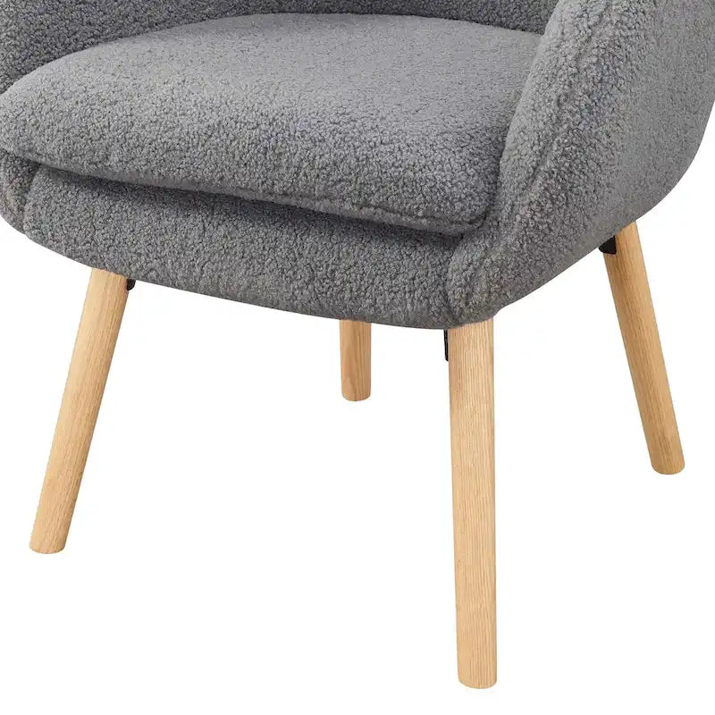 Convenience Concepts Take a Seat Charlotte Wingback Sherpa Accent Armchair