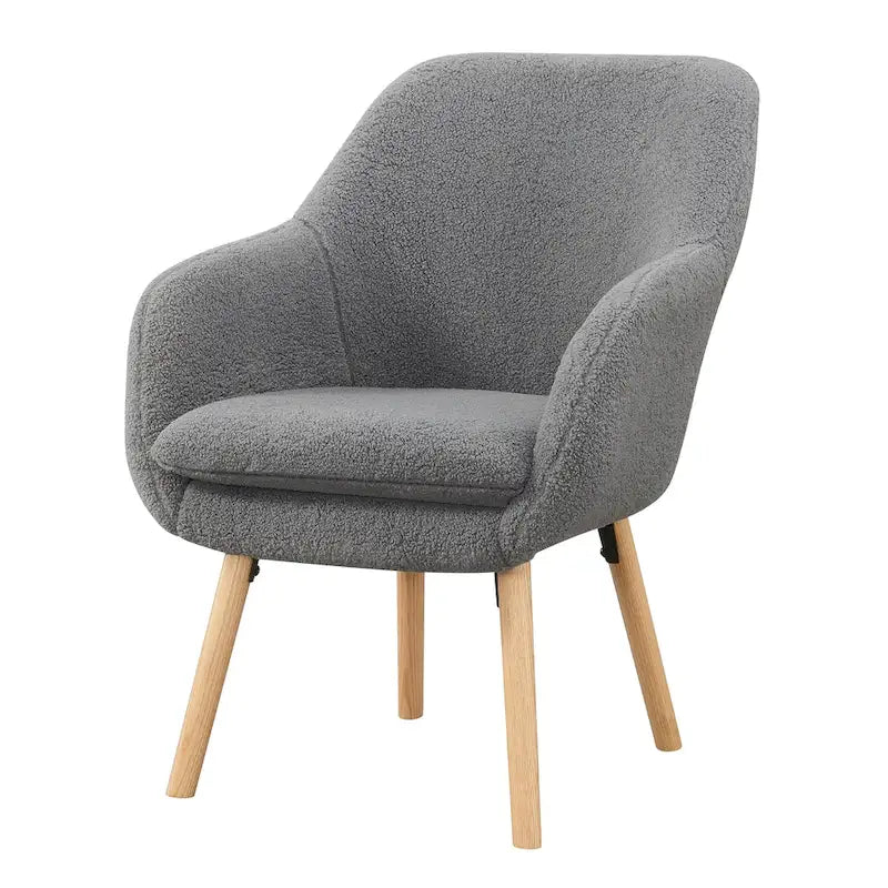 Convenience Concepts Take a Seat Charlotte Wingback Sherpa Accent Armchair