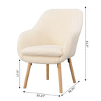 Convenience Concepts Take a Seat Charlotte Wingback Sherpa Accent Armchair