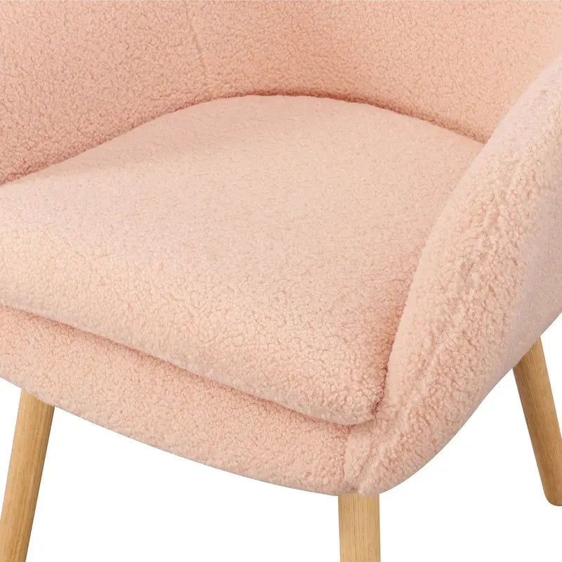 Convenience Concepts Take a Seat Charlotte Wingback Sherpa Accent Armchair