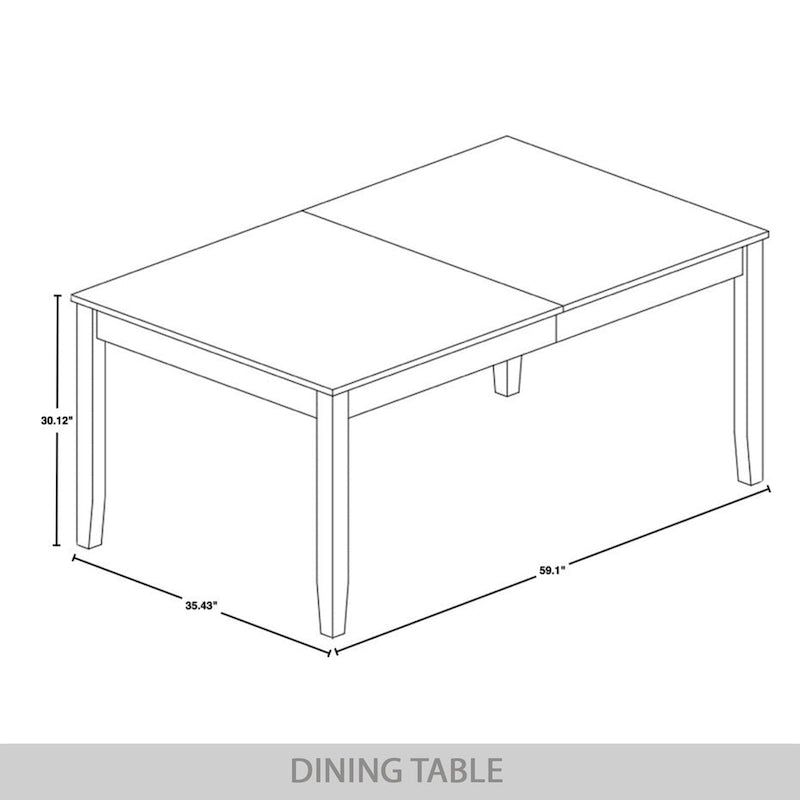CraftPorch Minimalist Timeless Wooden Dining Table - N/A