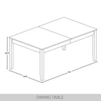 CraftPorch Minimalist Timeless Wooden Dining Table - N/A