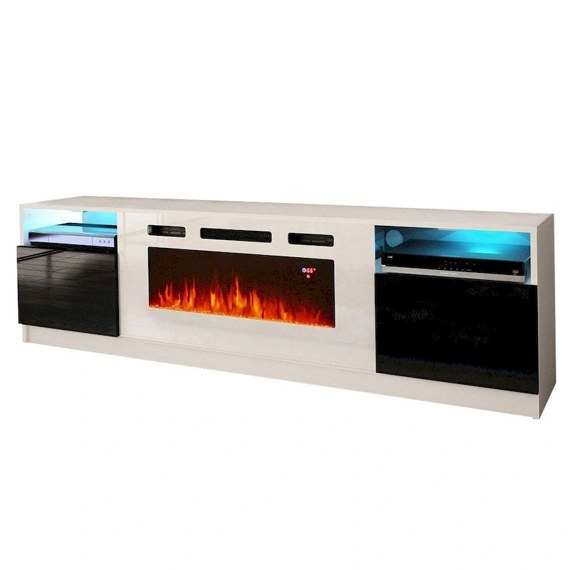 Strick & Bolton Amsden Electric Fireplace TV Stand