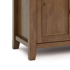 WYNDENHALL Halifax 54 inch Wide Solid Wood Transitional TV Stand - 54 W x 18.9 D x 31.9 H