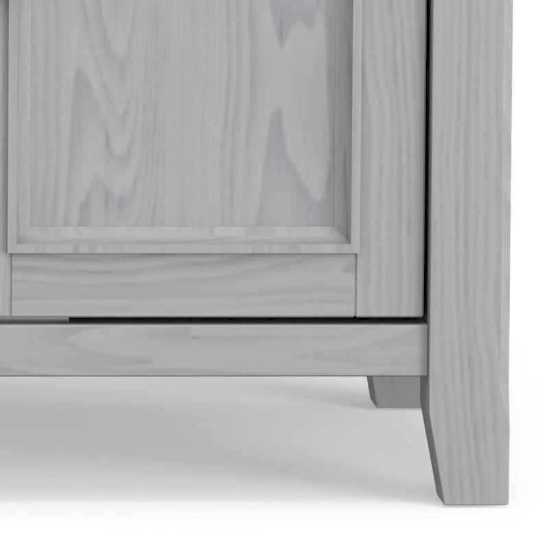 WYNDENHALL Halifax 54 inch Wide Solid Wood Transitional TV Stand - 54 W x 18.9 D x 31.9 H