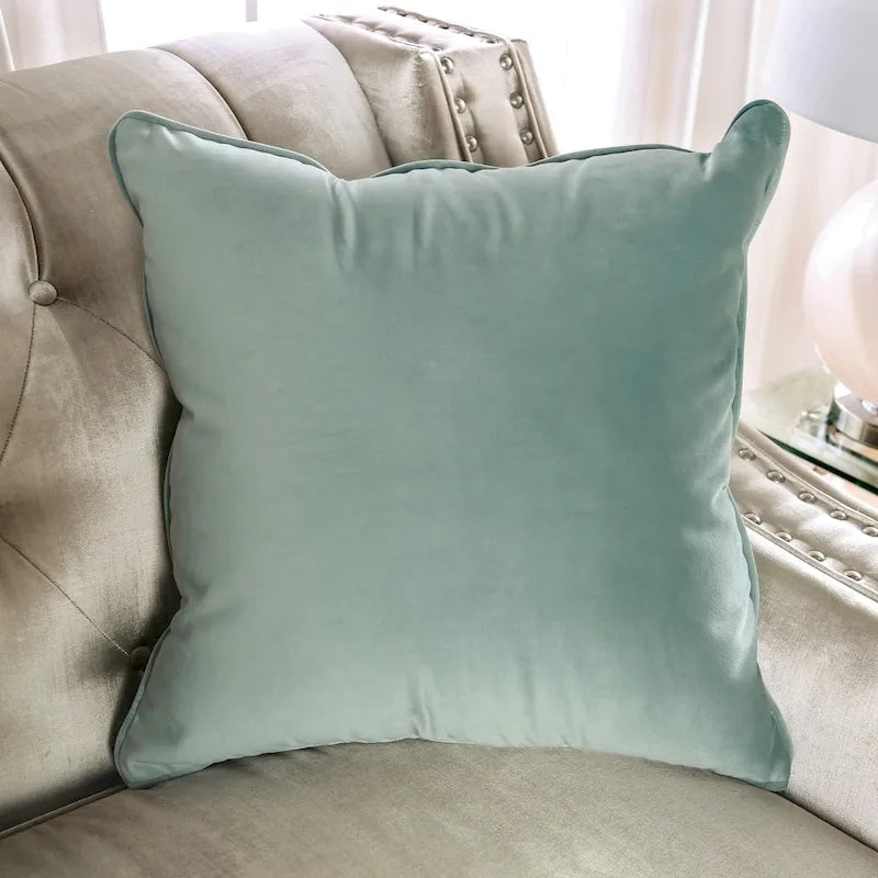 Causeuse rembourrée en bois massif Vynn Transitional de Furniture of America