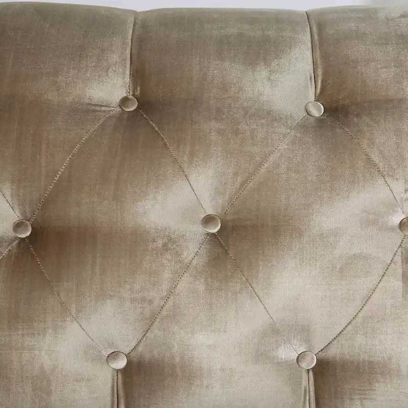 Causeuse rembourrée en bois massif Vynn Transitional de Furniture of America