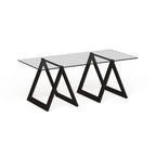 Modara Sawhorse Leg Coffee Table (Optional Finishes)